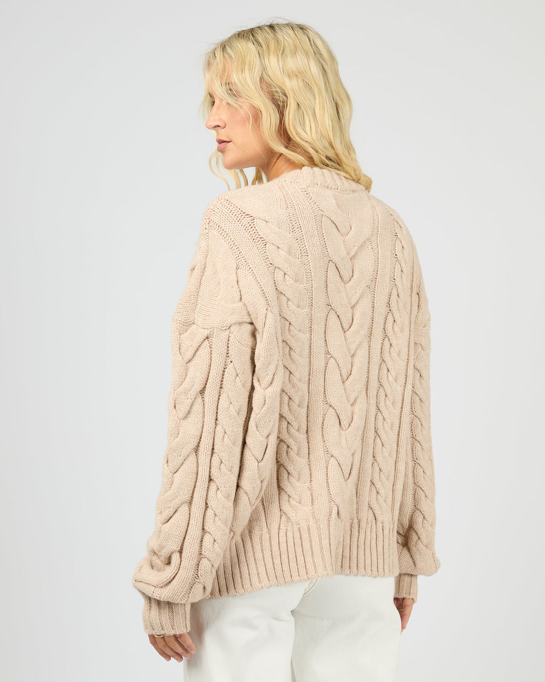All About Eve Higgins Cable Knit - Oat - view 3