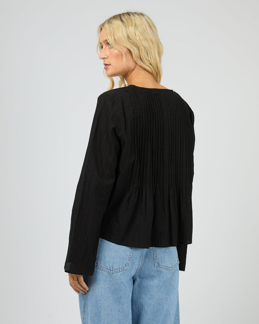 All About Eve Nyxie Ruffle Top - Black - view 3