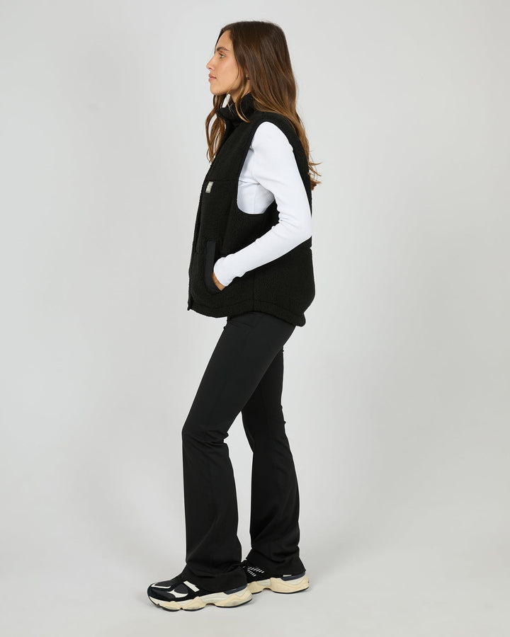 All About Eve Cosy Club Teddy Vest - Black - view 6