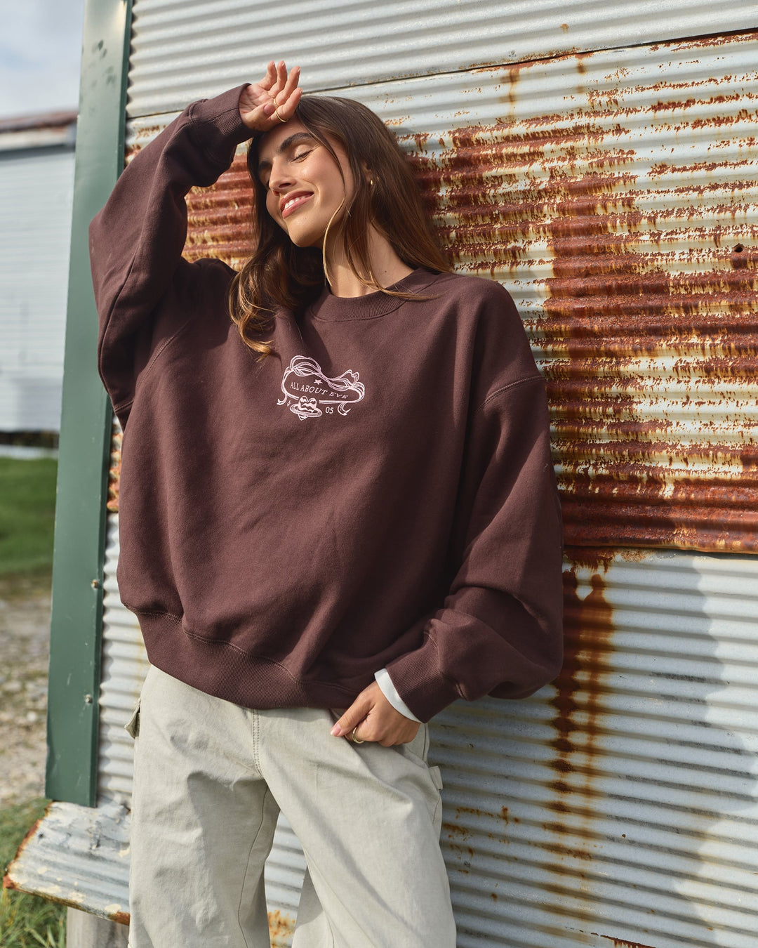 All About Eve Golden Hour Box Crew - Brown