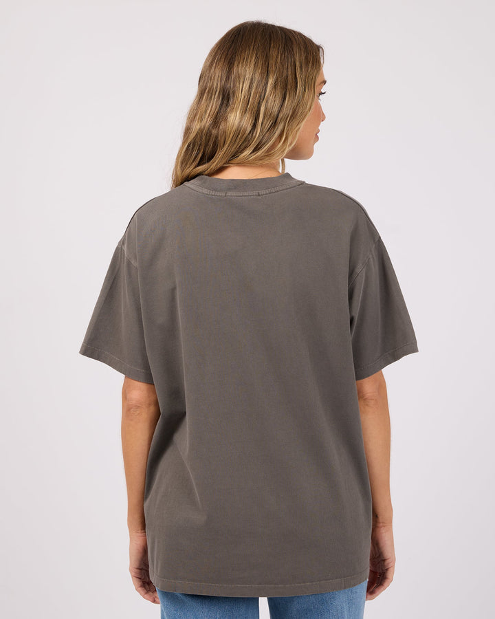 All About Eve Wild Heart Relaxed Tee - Charcoal - view 3