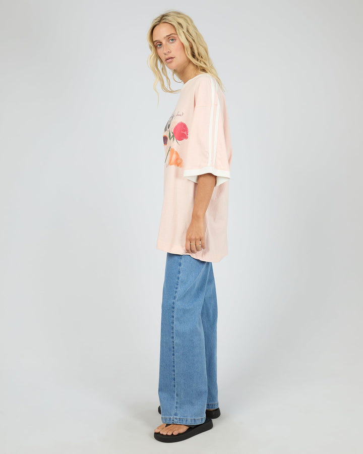 All About Eve From France O/S Tee - Pale Pink - view 6