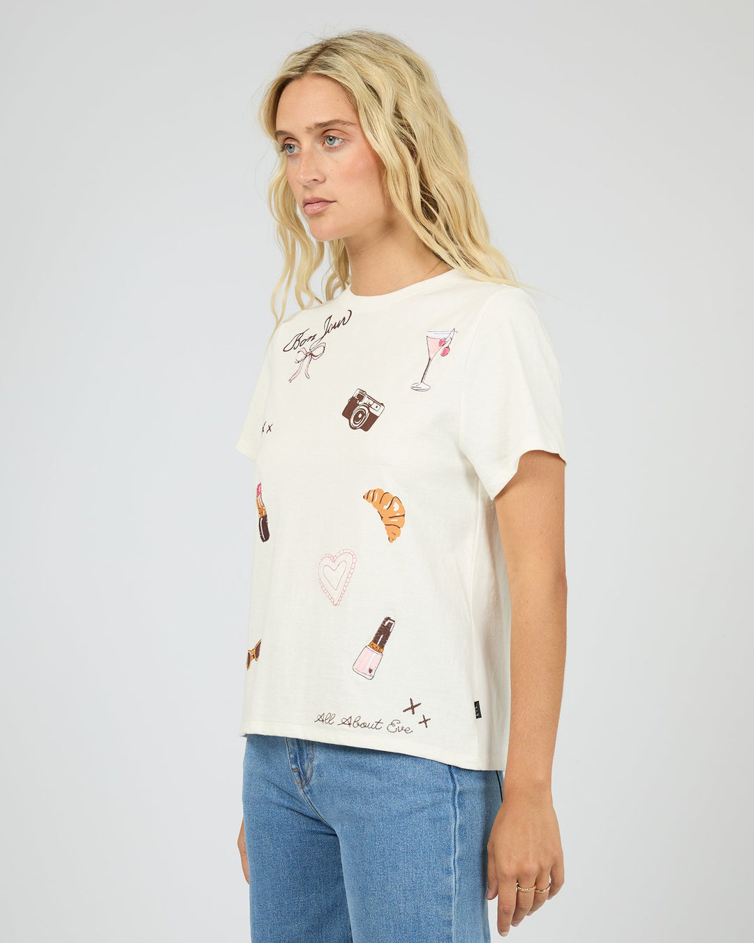 All About Eve Jolie Regular Tee - Vintage White - view 5