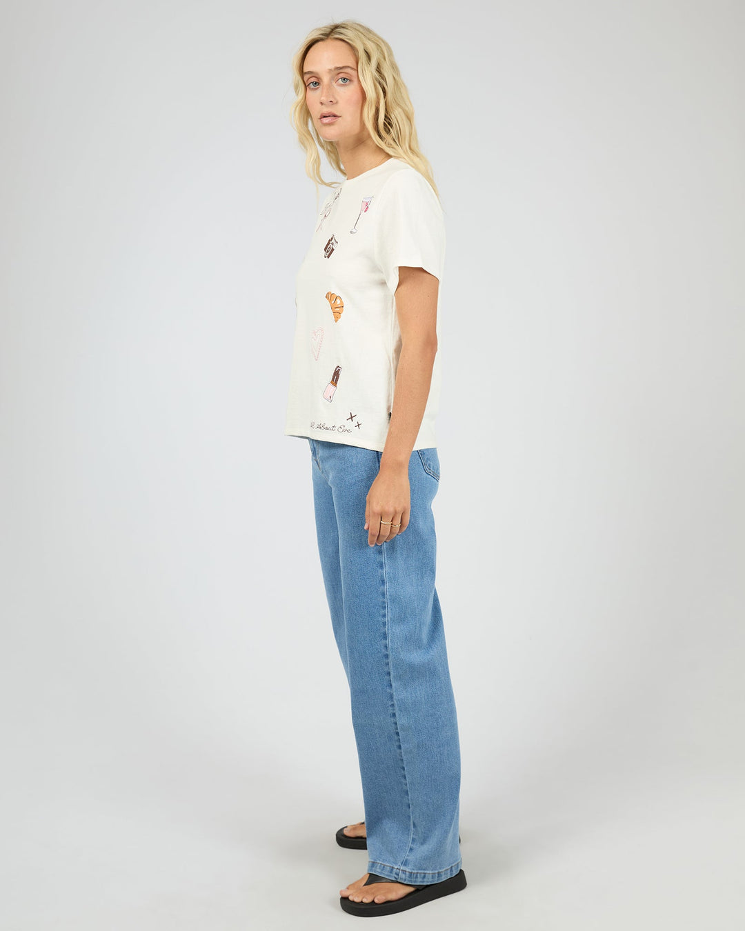 All About Eve Jolie Regular Tee - Vintage White - view 7