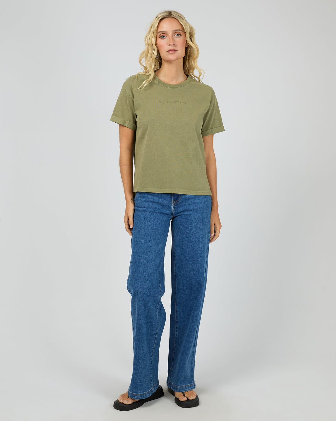 All About Eve AAE Washed Tee - Khaki - view 2