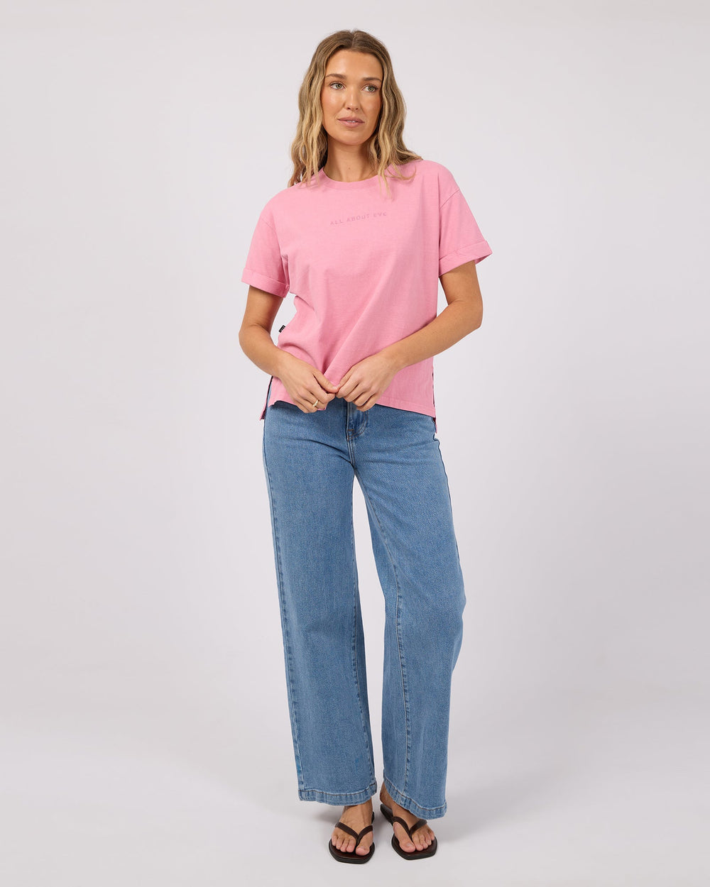All About Eve AAE Washed Tee - Orchid - view 2