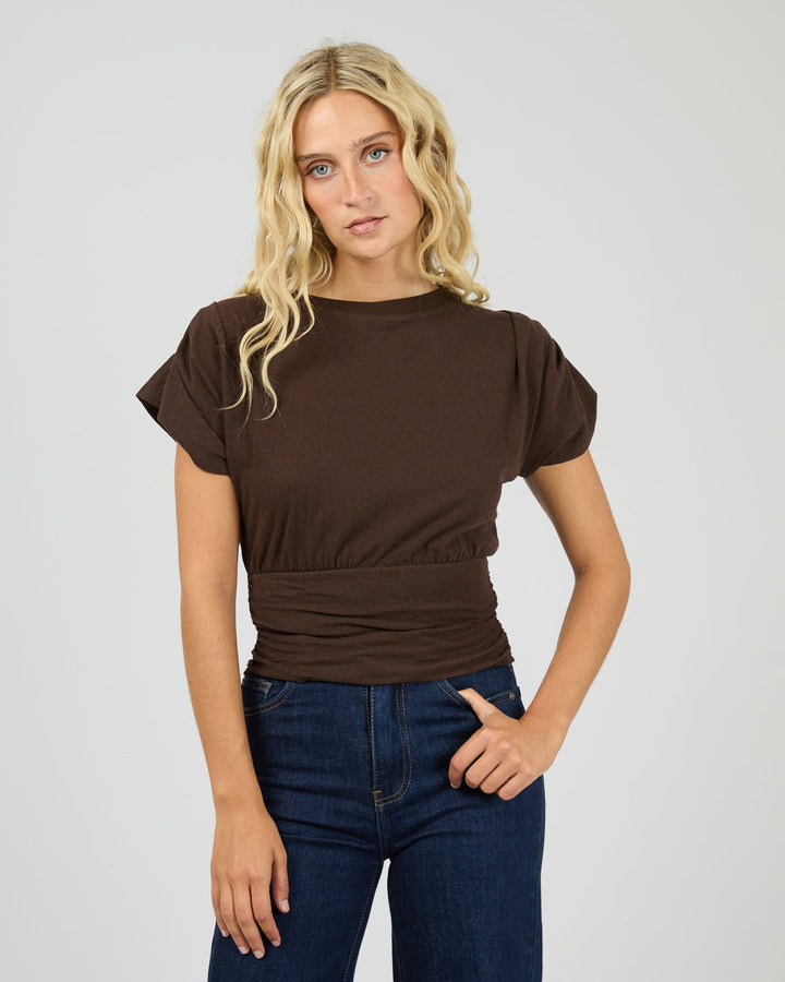 All About Eve Halle Tee - Brown - photo 1 of 6