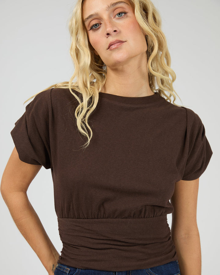 All About Eve Halle Tee - Brown - photo 5 of 6