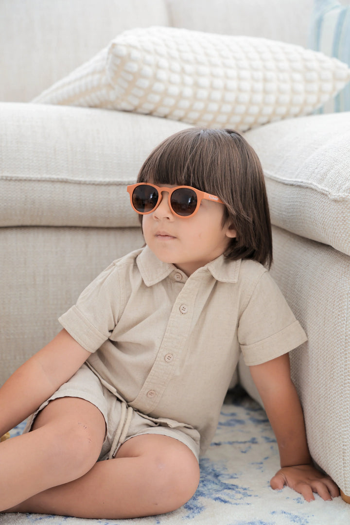 Lummi Bunny Keyhole Kids Sunglasses in Terracotta, view 8