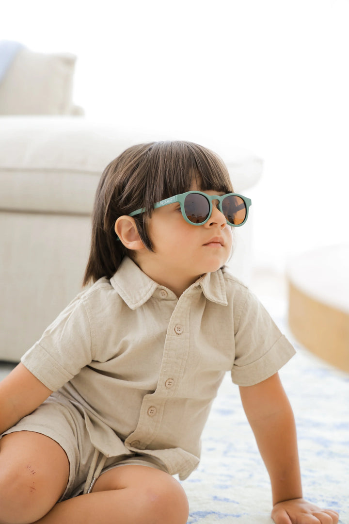 Lummi Bunny Keyhole Kids Sunglasses in Sage, view 9