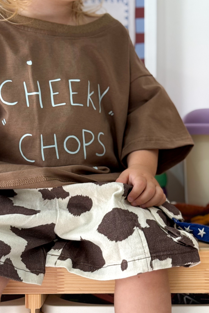 Poss &amp; Soss Cheeky Chops Tee, Chocolate, view 4 of 7