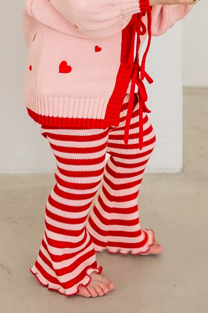 Poss & Soss Stripe Flares, Berry, view 2 of 7