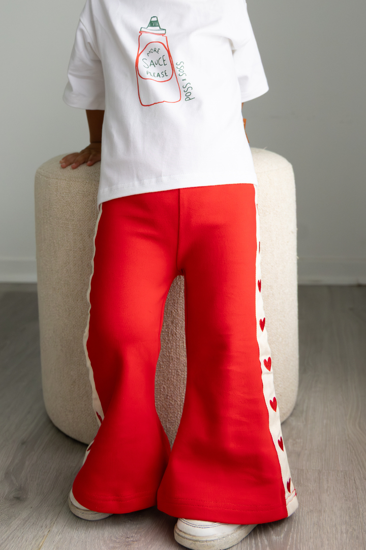 Poss &amp; Soss Heart Flares, Fiery Red, view 2 of 9