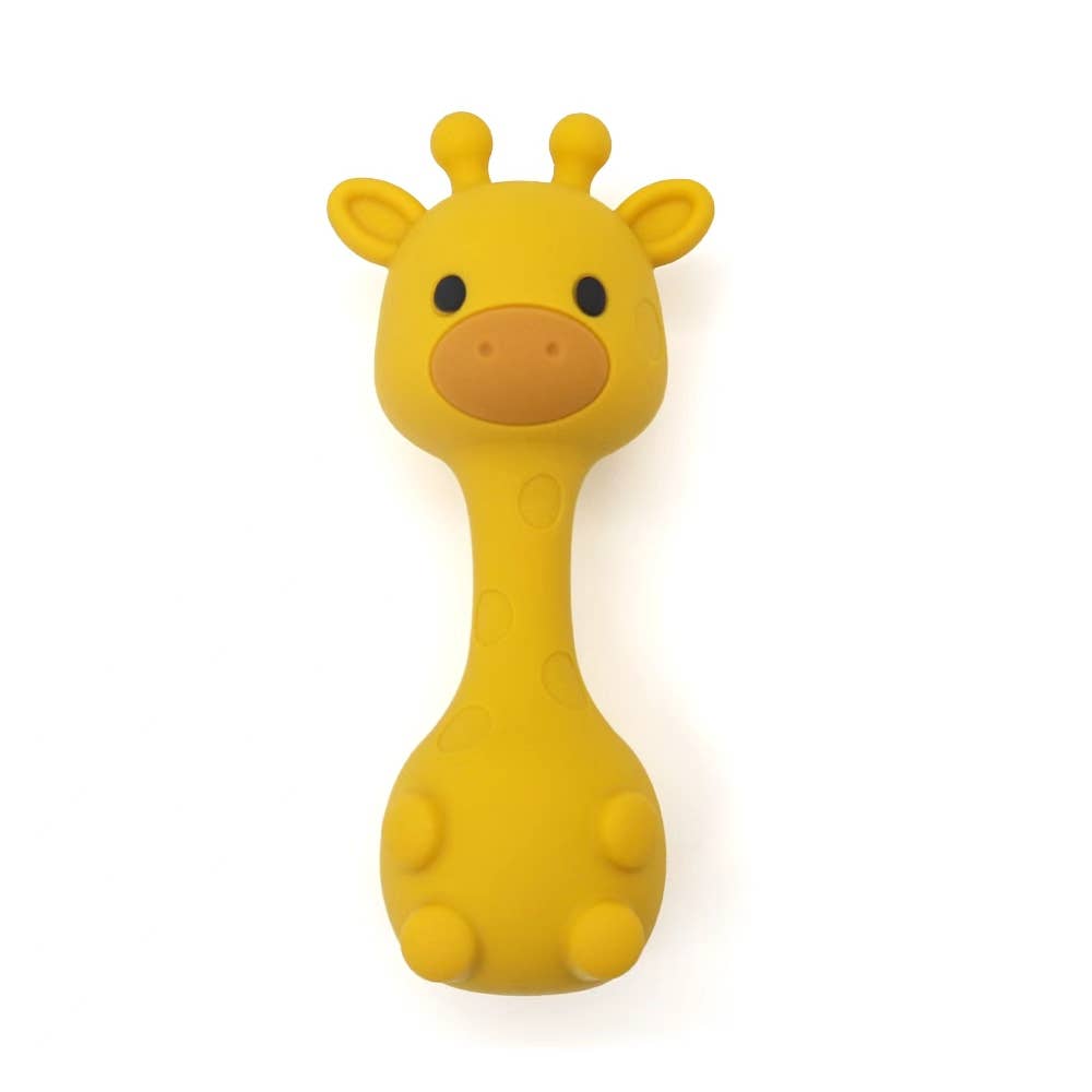 ToysLink Little Mallow Silicone Giraffe Rattle - Pink