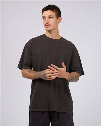 St Goliath Essential Script Tee - Coal
