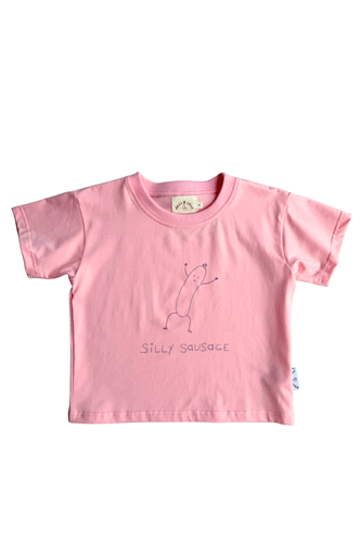 Poss &amp; Soss - Silly Sausage Tee - Strawberry Sorbet