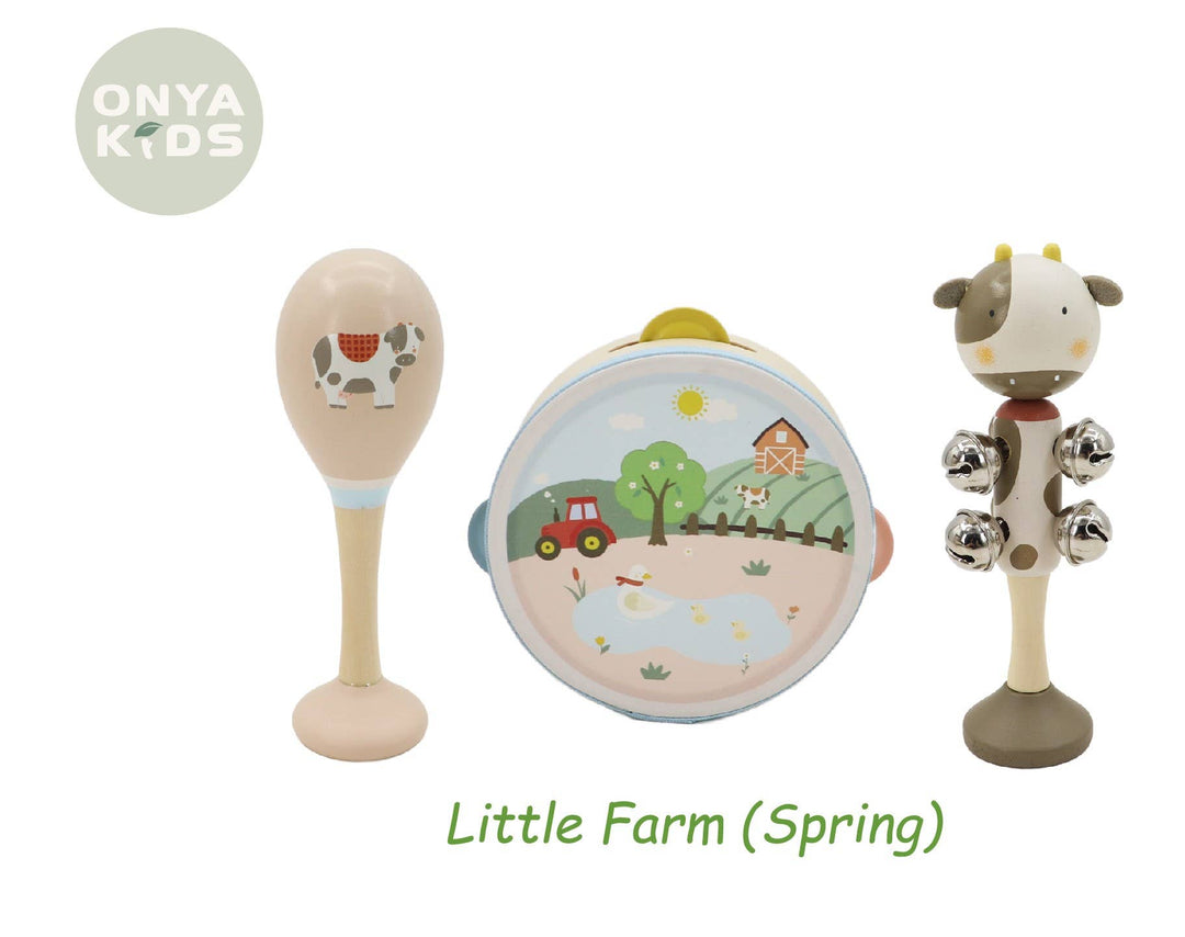 ToysLink Onya Kids 3pcs Farm Music Set - Spring (Cow)