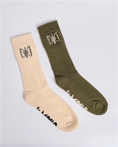 The Mad Hueys Ahoy FKRS Storm | 2 PK Socks - Multi
