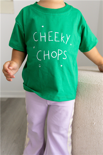 Poss &amp; Soss - Cheeky Chops Tee - Emerald Green