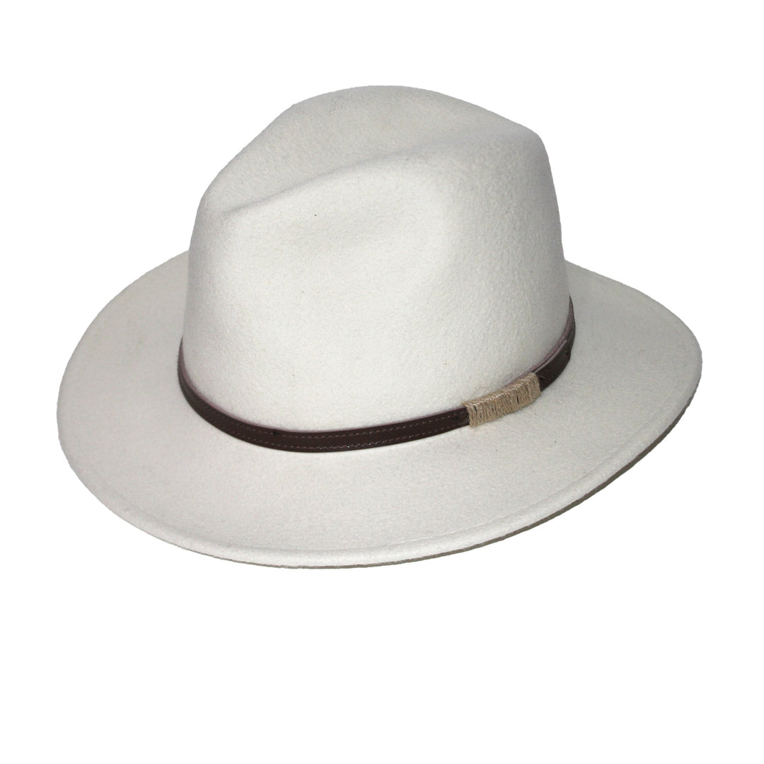 Evoke - Paterson Felt Fedora - Ivory