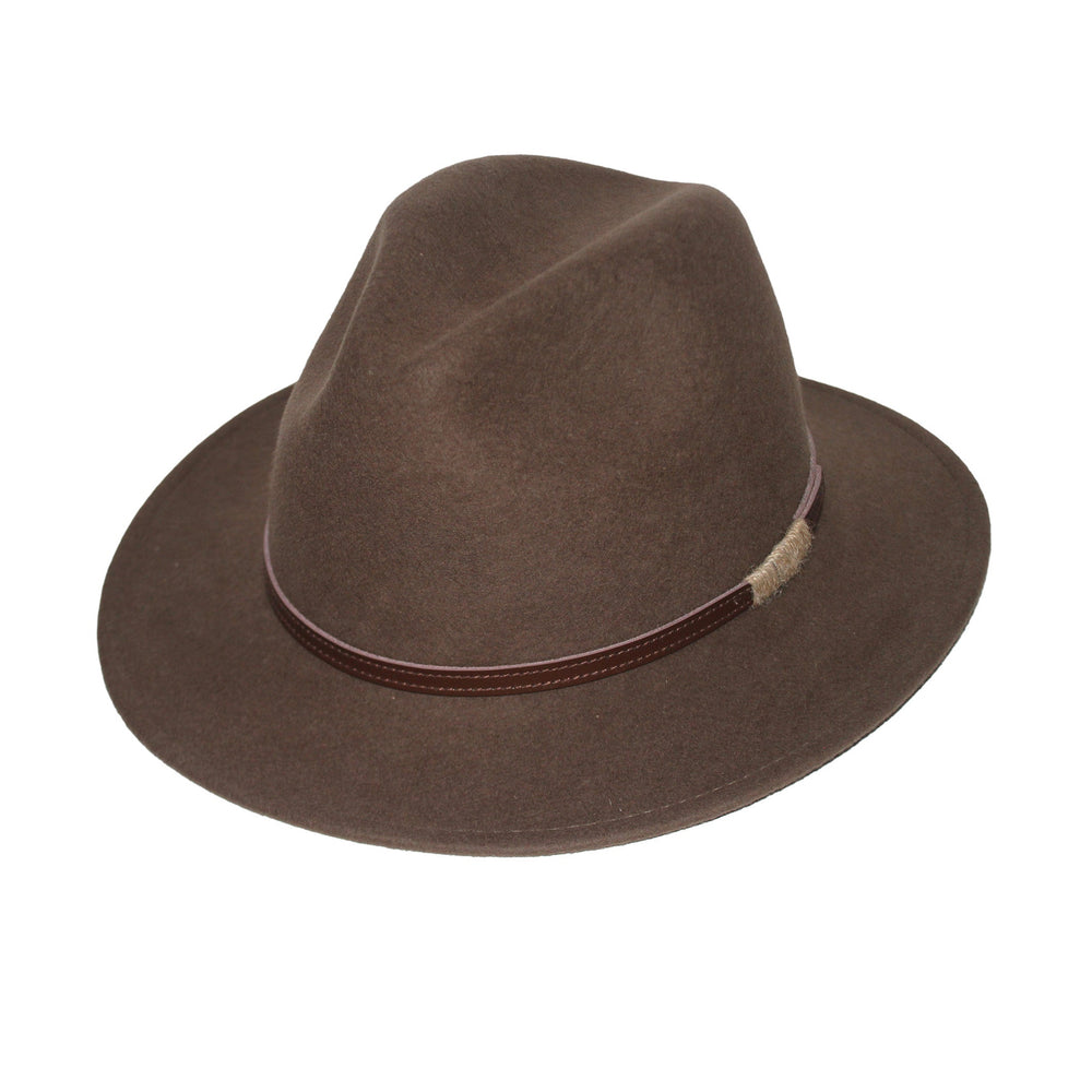 Evoke - Paterson Felt Fedora - Chocolate