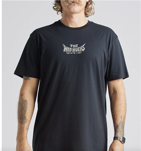 The Mad Hueys Surfing Shoey | SS Tee - Black