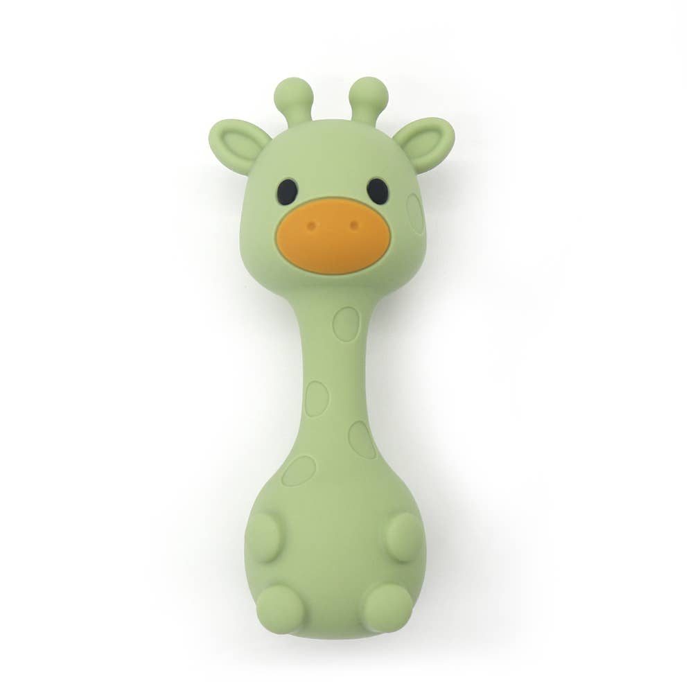 ToysLink Little Mallow Silicone Giraffe Rattle - Pink