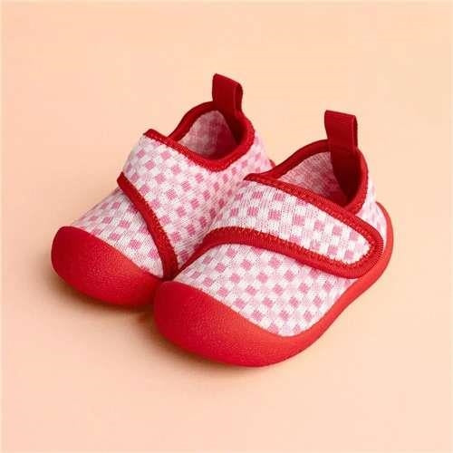 Duckies Velcro Strawberry Gingham