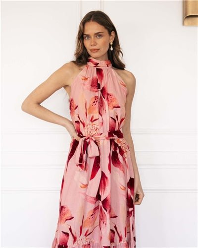 Label Of Love - Blush Lily Halter Dress
