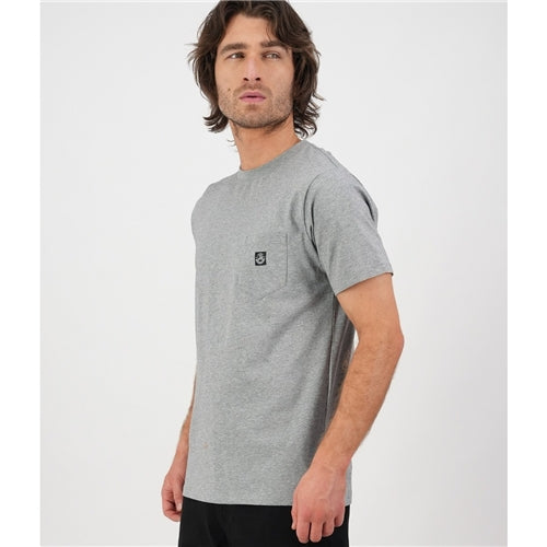 Swanndri Duval V3 Plain Pocket T Shirt - Grey Marle