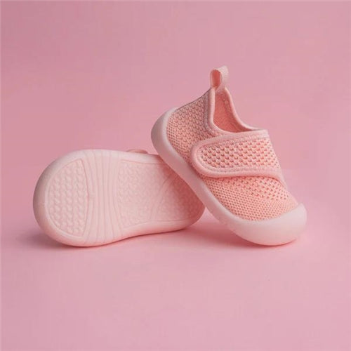 Duckies Velcro Baby Pink