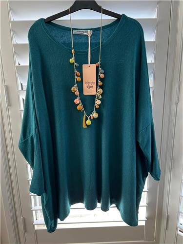 Wednesday Lulu Oversize Knit Teal