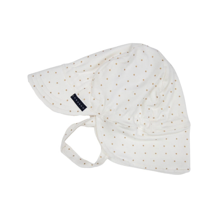Korango - Gold Spot Cotton Legionnaires Hat - White