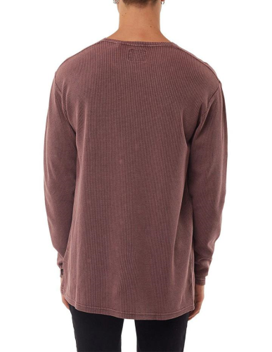 Silent Theory Acid Waffle L/S Tee - Vino
