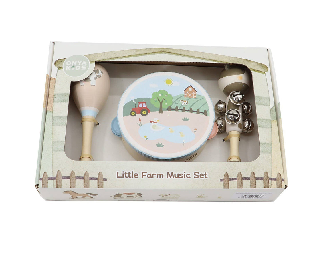 ToysLink Onya Kids 3pcs Farm Music Set - Spring (Cow)