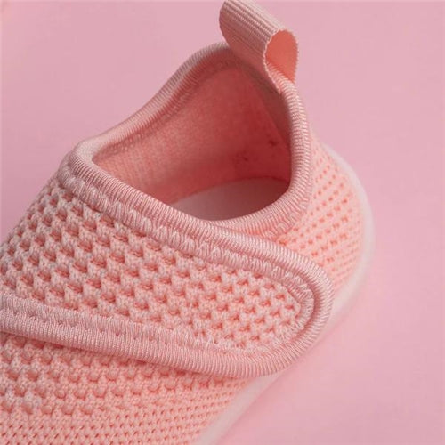Duckies Velcro Baby Pink