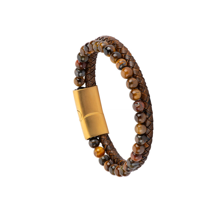 Avenel BILLY - GENUINE LEATHER BRACELET in TROOPER
