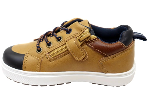 Grosby Watson Sneaker - Tan/Navy