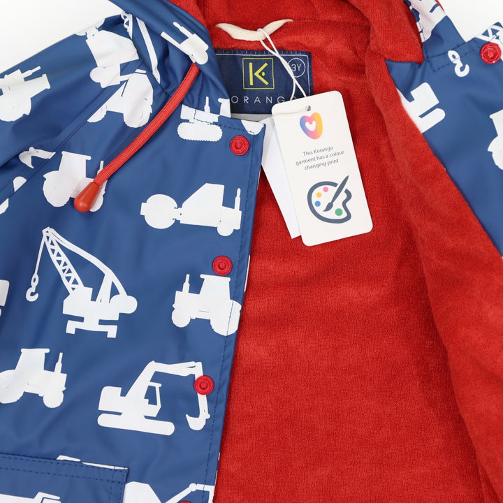 Korango - Colour Change Construction Raincoat - Dark Blue