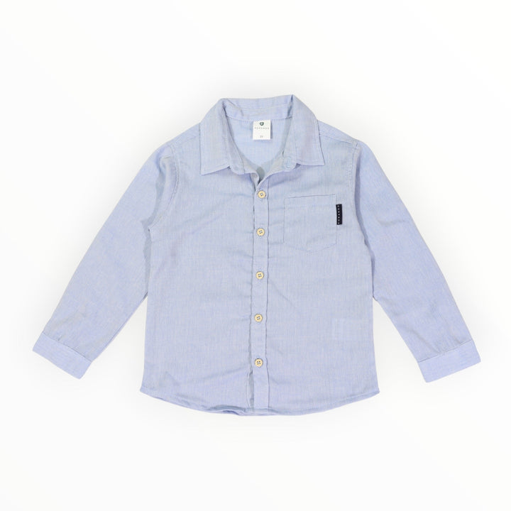 Korango - Soft Cotton Textured Shirt - Blue
