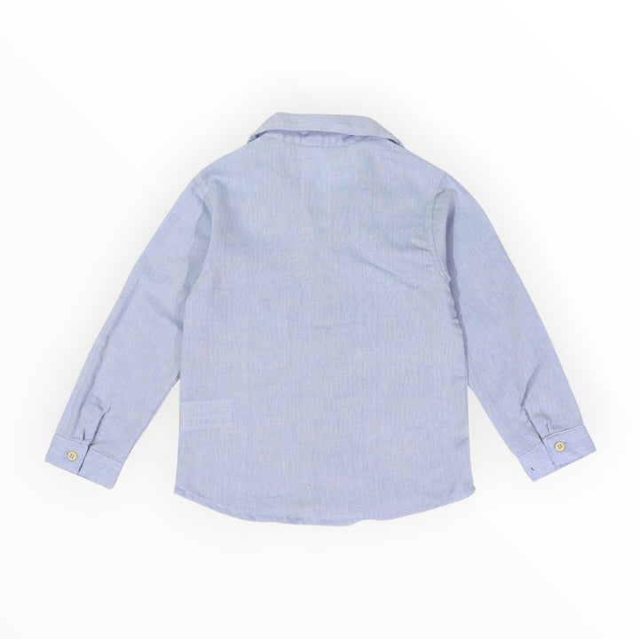 Korango - Soft Cotton Textured Shirt - Blue