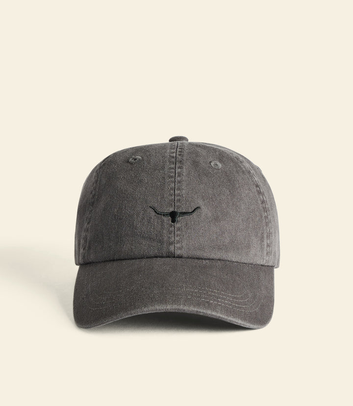 R.M.Williams Mini Longhorn twill cap - Charcoal - view 4