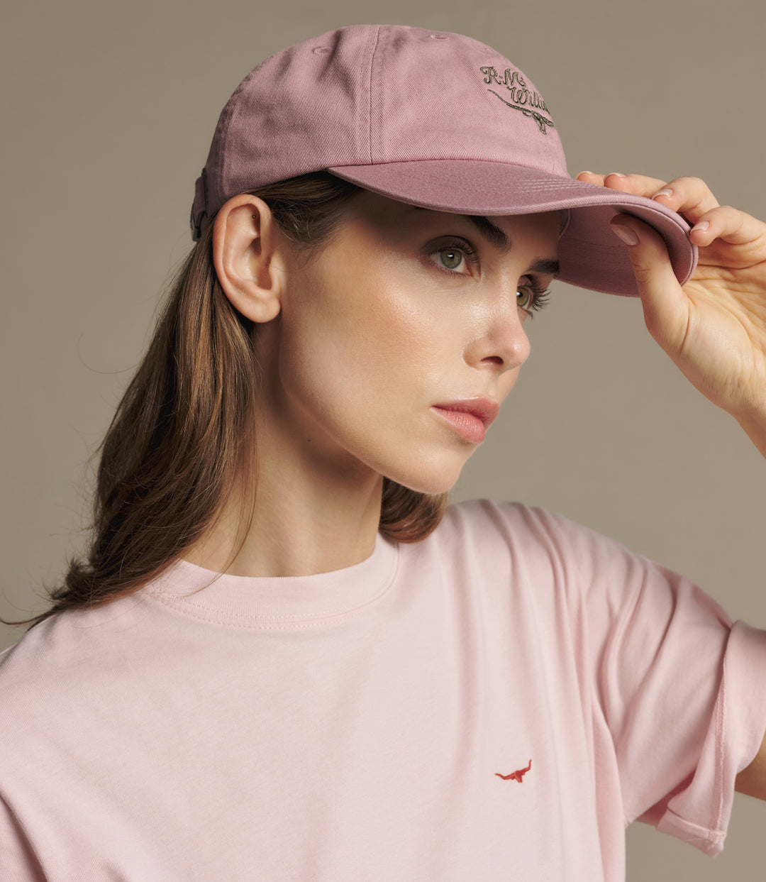 R.M.Williams Script Longhorn cap - Mauve - view 6