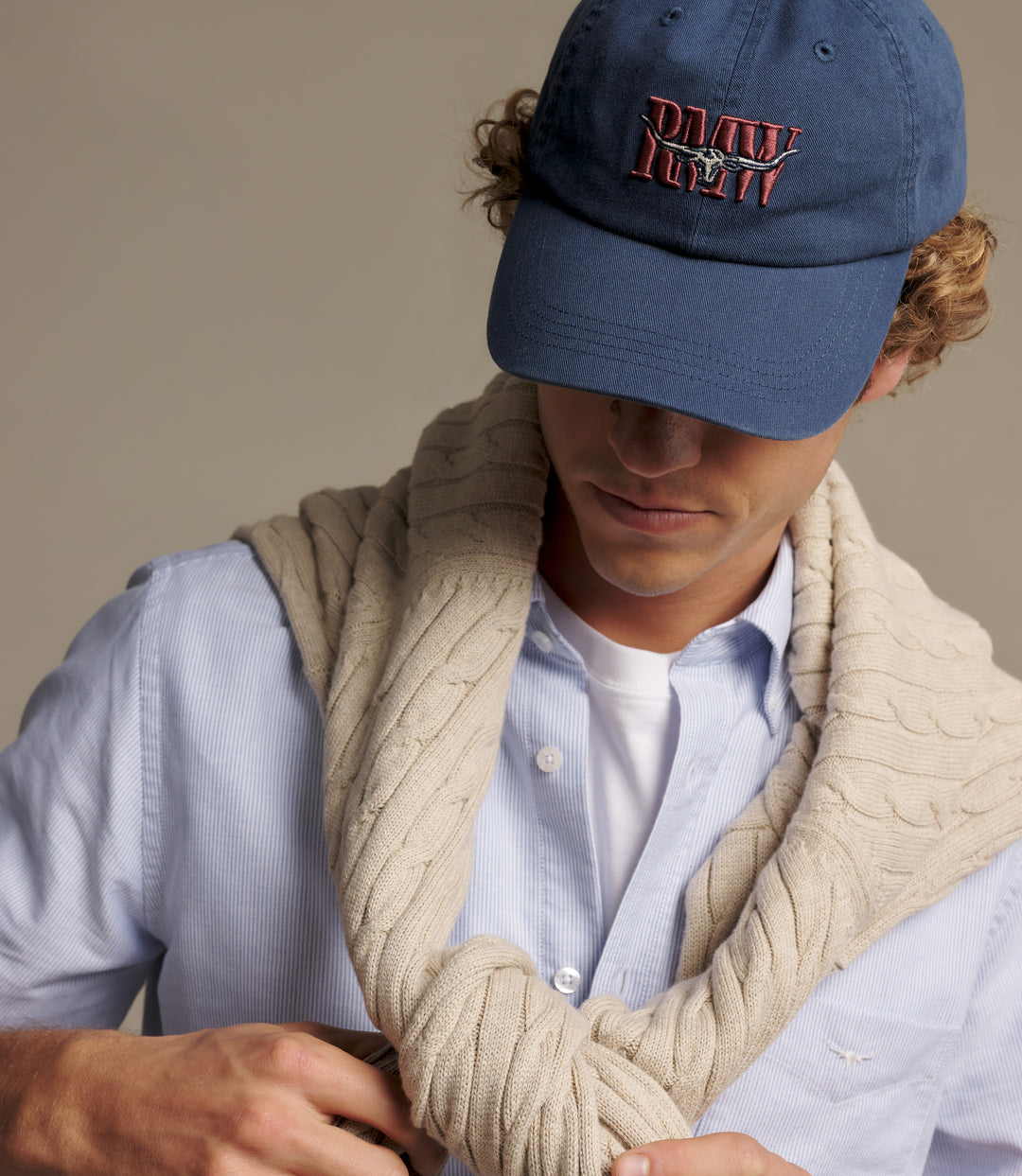 R.M.Williams Heritage Twill Cap - French Navy - view 2