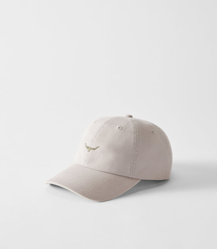 R.M.Williams Mini Longhorn twill cap - Salt