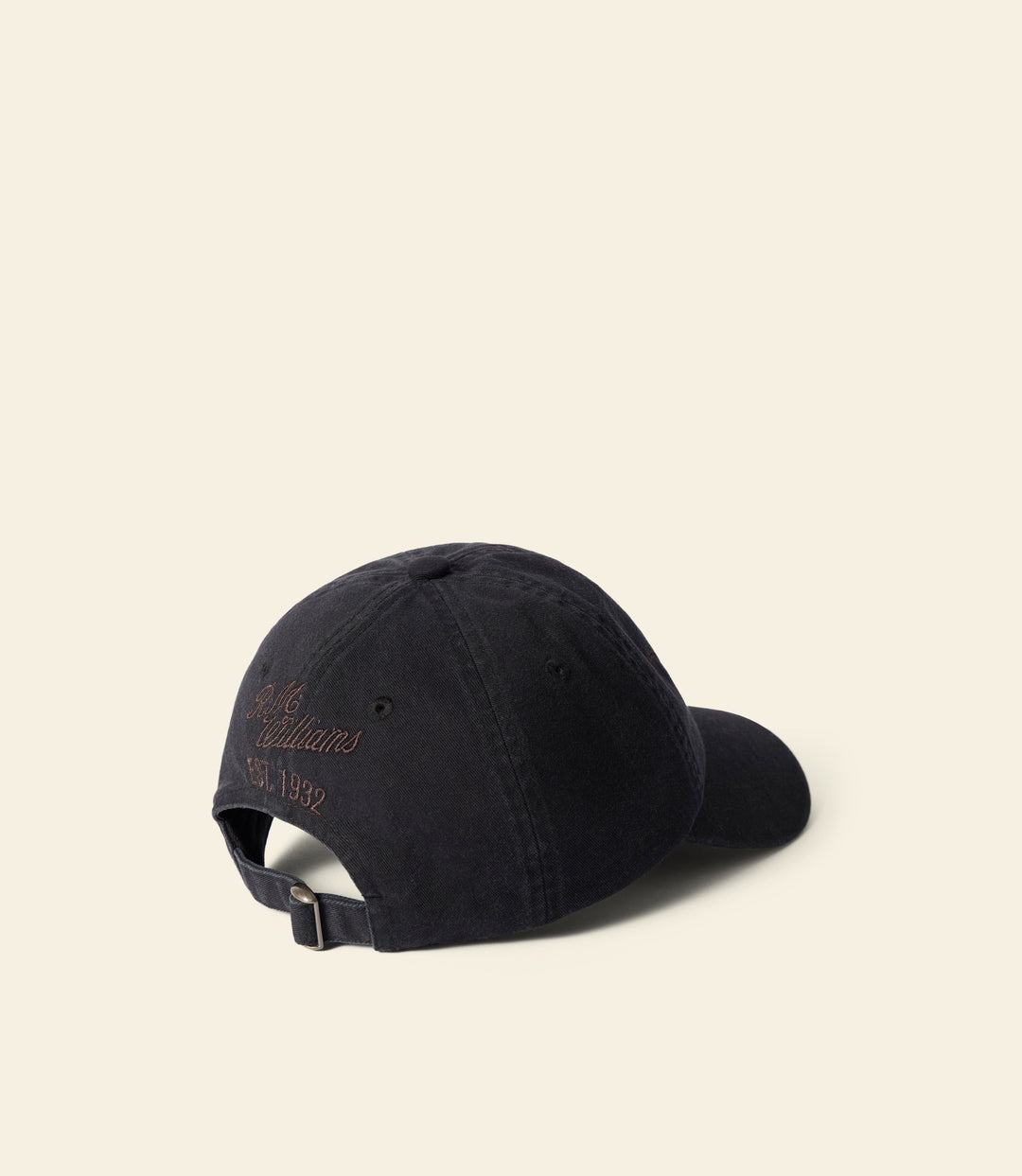 R.M.Williams Longhorn Twill Cap - Black Wash - view 3