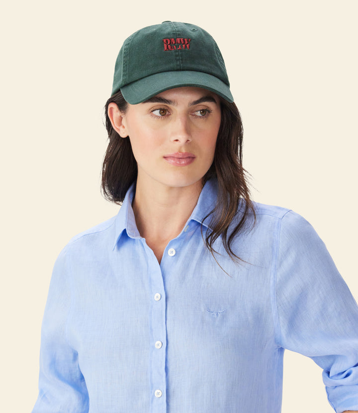 R.M.Williams Branded twill cap - Pine - view 6