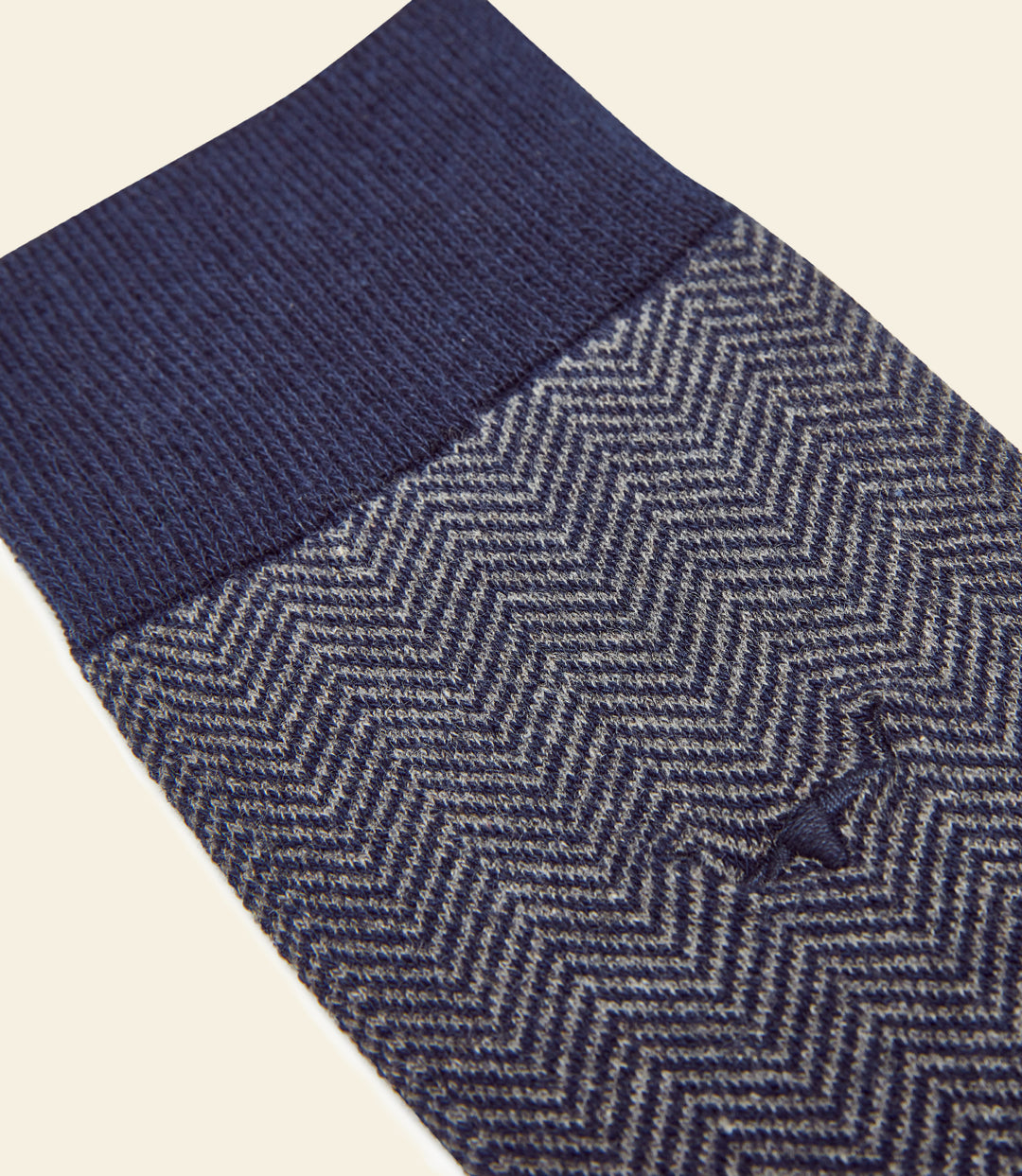 R.M.Williams Nelson herringbone sock - Grey Navy