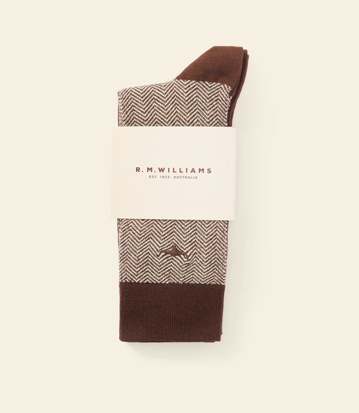 R.M.Williams Nelson herringbone sock 2 pack - view 3