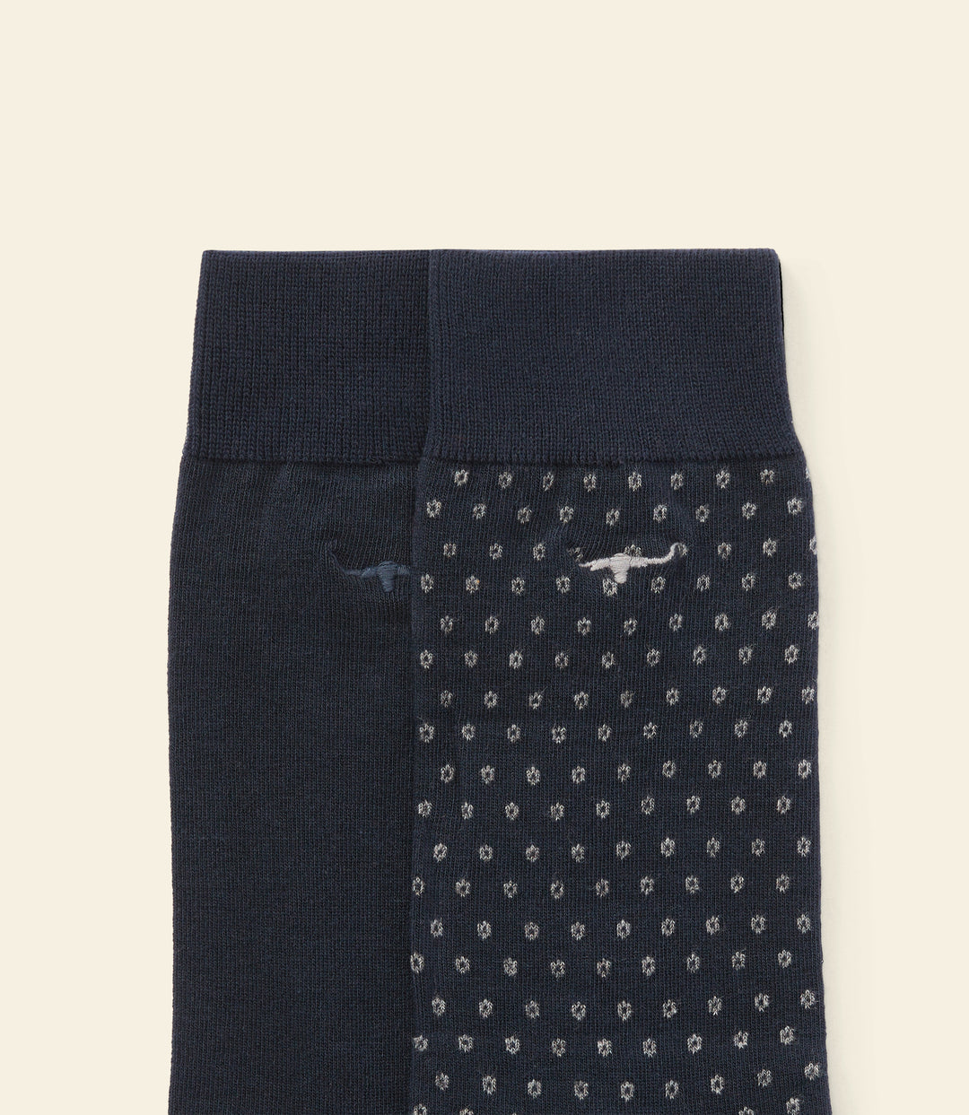 R.M.Williams Nelson polka dot sock 2 pack - Grey Navy - view 4